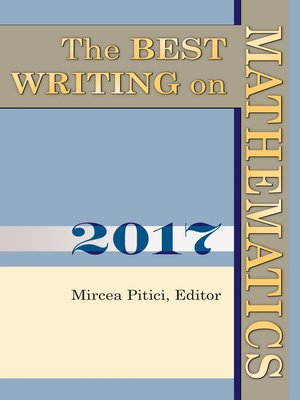 cover image of The Best Writing on Mathematics 2017